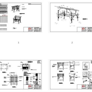 12x16 Tiny Timber Frame House Plan Overview