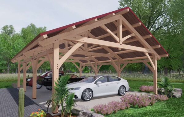 26x36 Timber Frame Carport - Image 4