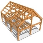 24x36 Barn Home Plan - Timber Frame HQ