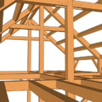 24x36 Timber Frame Barn House Plan Detail
