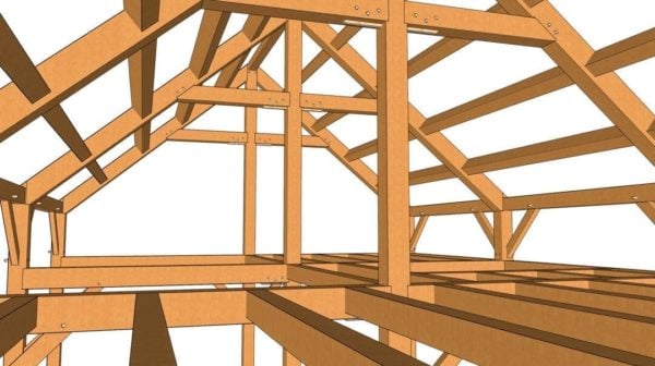 24x36 Barn Home Plan - Timber Frame HQ