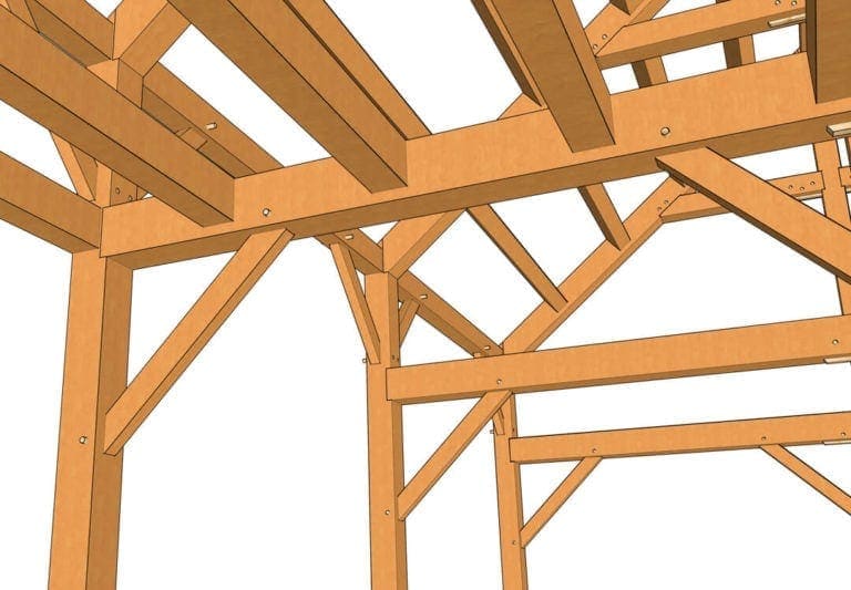 24×36 Timber Frame Barn House Plan - Timber Frame HQ