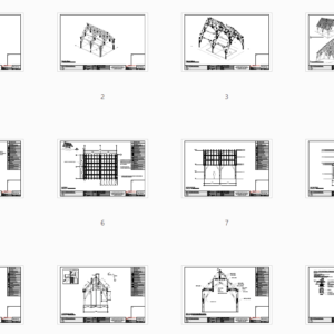 18x24 Hammer Beam Truss Plan Plan Overview
