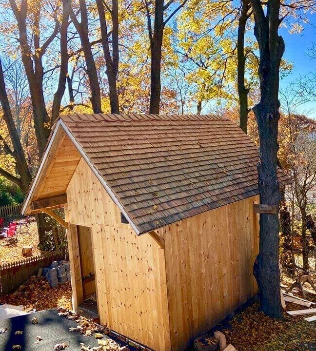 Winslow Eastern White Pine Lofted Shed