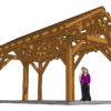 12x24 Post and Beam Pavilion 3D