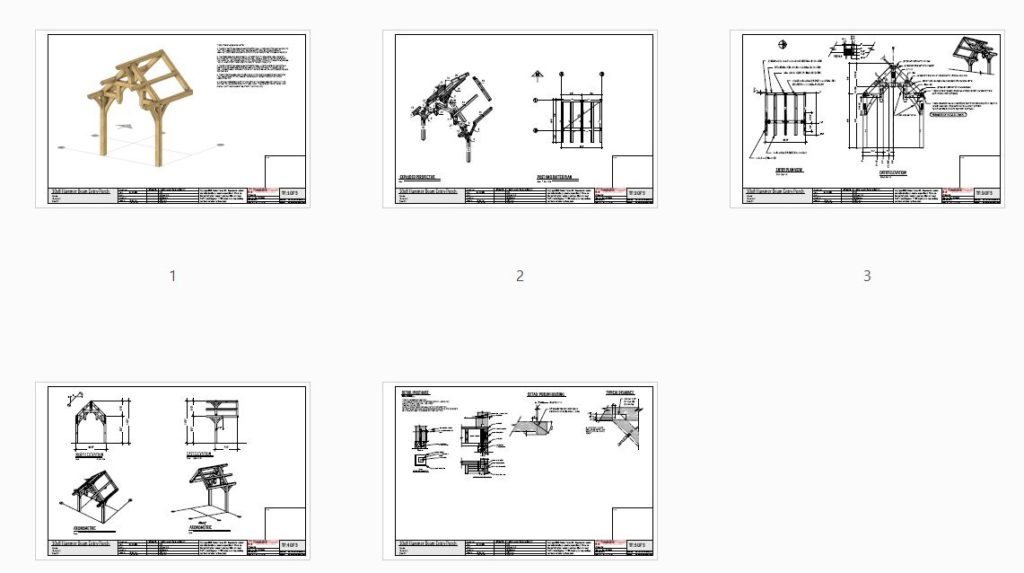 10x8 Hammer Beam Entry Porch Plan (41890) - Plan Overview