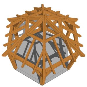 Hexagonal Gazebo Plan Birdseye