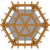 Top View of Hexagonal Gazebo Plan