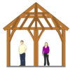 Hexagonal Gazebo Plan Front Elevation