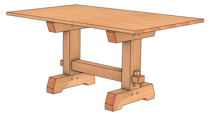 Timber Frame Dining Room Table