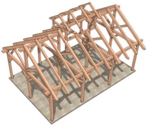 Timber Frame Shack 24×36 Sugar Shack Post and Beam Barn - Timber Frame HQ