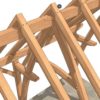 16x24 Cruck Timber Frame Plan -Roof-Close-Up
