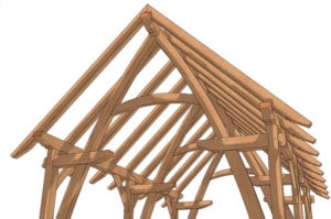 16x24 Cruck Timber Frame Plan (43616)-Roof-Detail-1