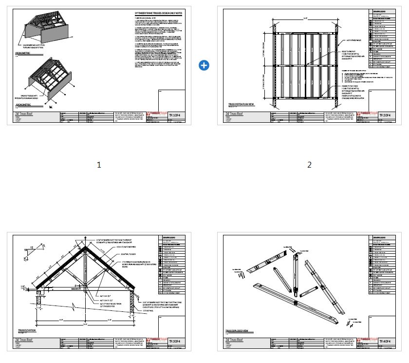 24' Clear Span Trusses () - Plan Overview