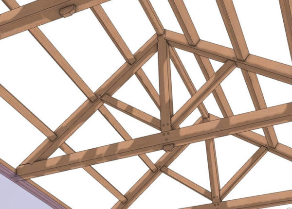 24' Clear Span Trusses - Roof Detail