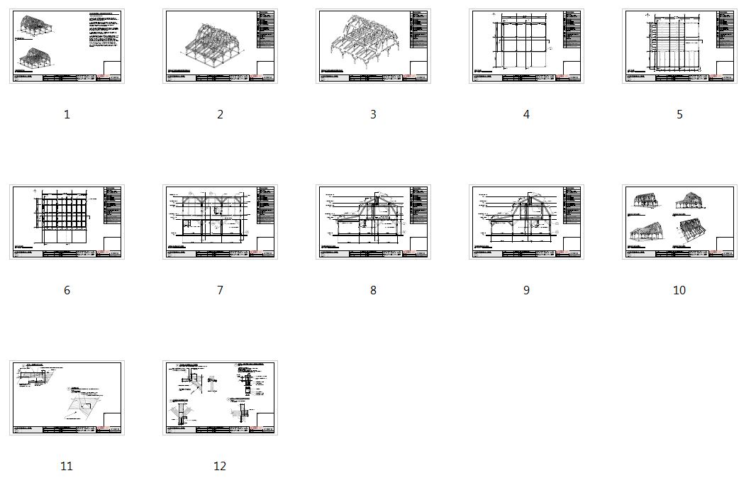 24x36 Gambrel Barn Home Plan (43608) Plan Overview