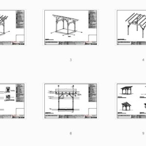 10x12 Shed Roof Plan (00704) - Plan Overview