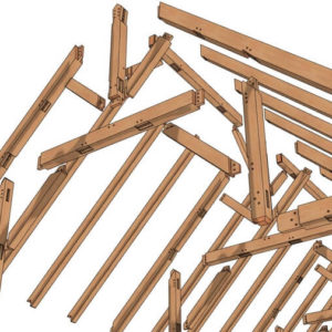 24×36 Hammer Truss Timber Frame