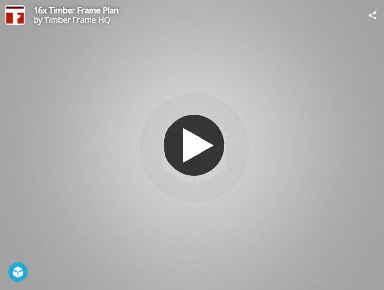 16×24 Heavy Timber Pavilion Plan Interactive 3d Model