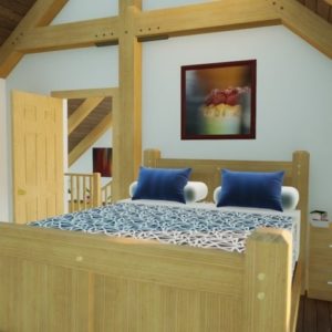 Saltbox Cabin Bedroom