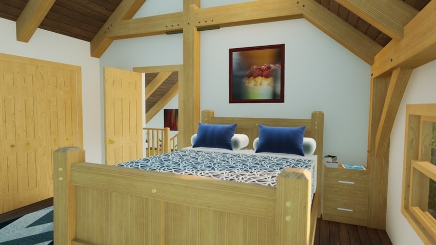 Saltbox Cabin Bedroom