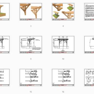 Cantilevered Timber Frame Pavilion Plan