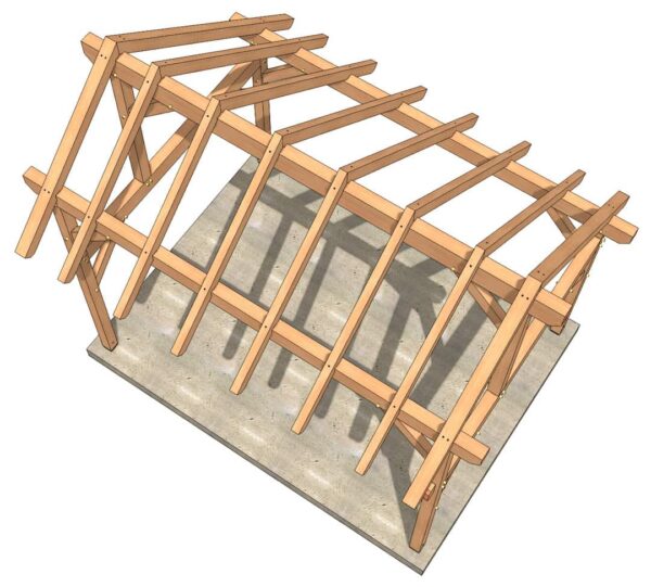 12×16 Saltbox Plan - Image 3