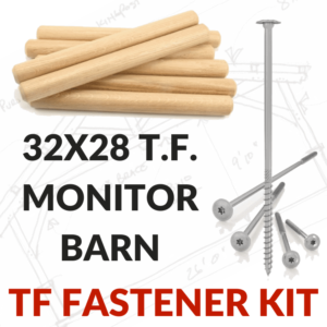 32x28 Timber Frame Monitor Barn TF Fastener Kit