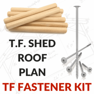 Timber Frame Shed Roof Plan TF Fastener Kit