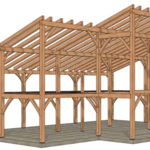 24×46 Shed Roof House Plan