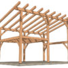 16x24 Shed Roof Plan with Loft