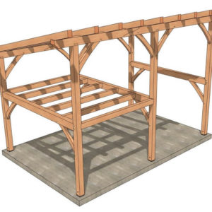 16x24 Shed Roof Plan with Loft Barn