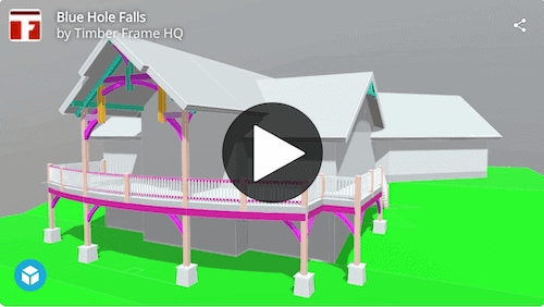 Blue Hole Falls House Plan 3D Model (17540)