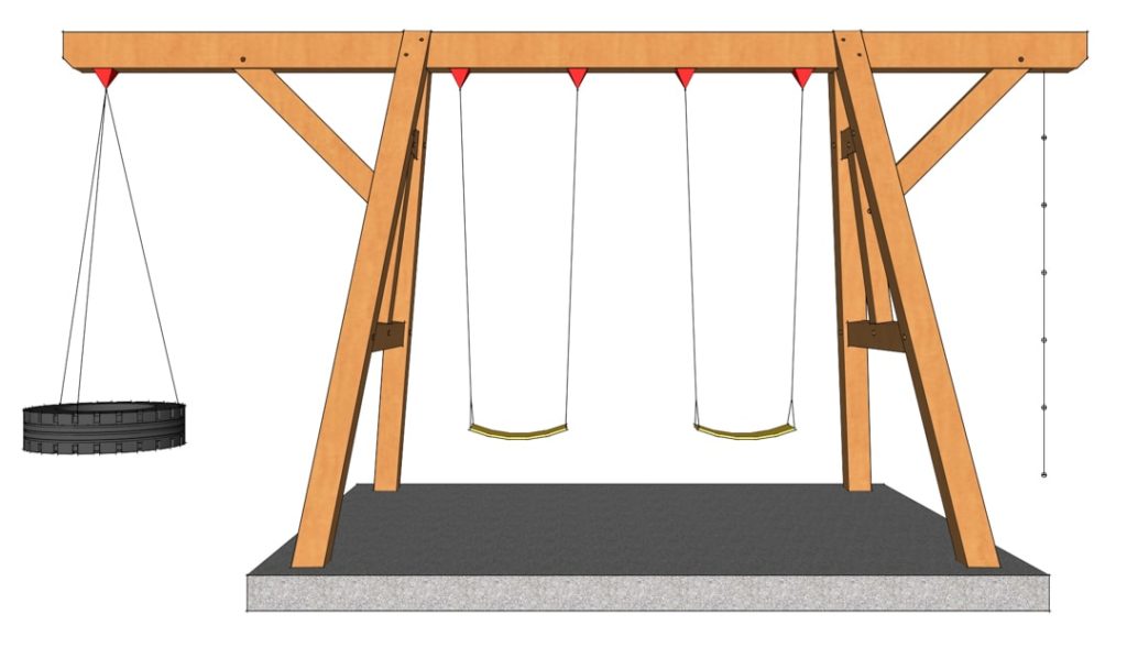 Wooden Swing Set Plan (6314) - 21