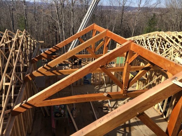 Big Woods Timber Frames Douglas Fir Trusses - Timber Frame HQ