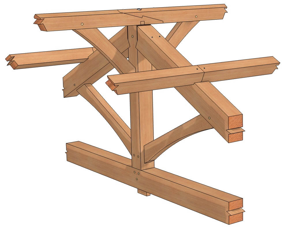 King Post Truss Assembly