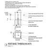 Heavy Duty Post Base Construction Drawing - Timberlinx