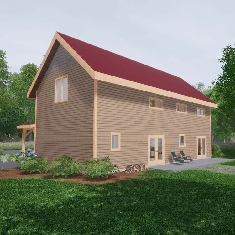 24x48 TF Barndominium Plan (49870)-RR