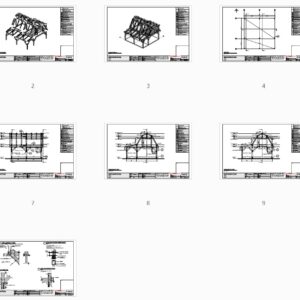 16x24 Gambrel Barn Plan (43617) - Plan Overview