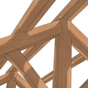 22x24 King Post Plan (03517) - Roof-Detail-3