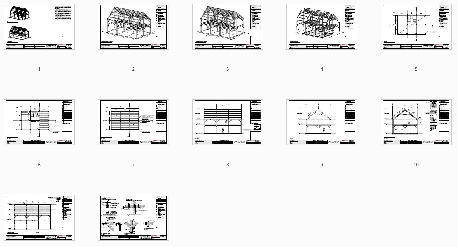24x36 Timber Frame Barndominium (48853) - Plan Overview