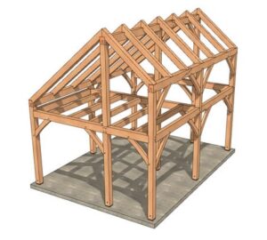 24×30 Timber Frame Cabin - Timber Frame HQ