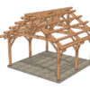 20x20 King Post Truss Pavilion Plan (53423 -Isometric-1