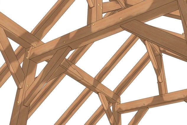 30x36 Heavy Timber Barn Home Plan (53318) - Roof-Detail-3 30x36 Heavy Timber Barn Home Plan (53318) - Roof-Detail-3