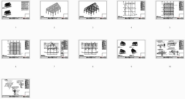 30×36 Heavy Timber Barn Home Plan (53318) - Plan Overview