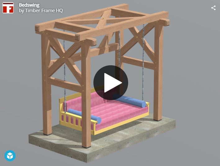 Heavy Timber Bed Swing Plan (40900) - Interactive 3D Model