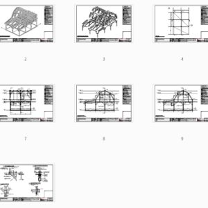 22x24 Gambrel Roof Plan (43611) - Plan Overview