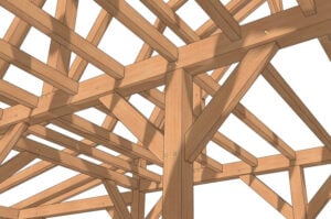 22x24 Gambrel Timber Frame - Timber Frame HQ