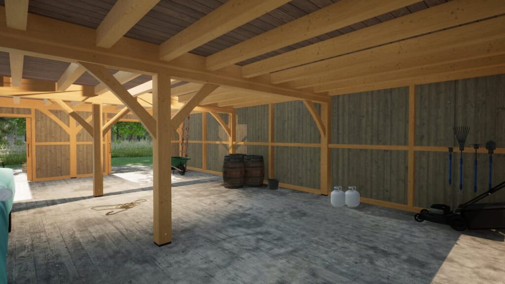 30x40 Post and Beam Barn (08461)-Lower_1