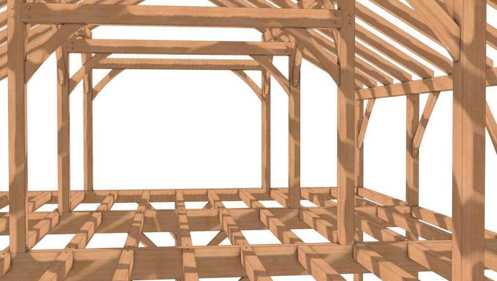 30x40 Post and Beam Barn (53885)-_2_1